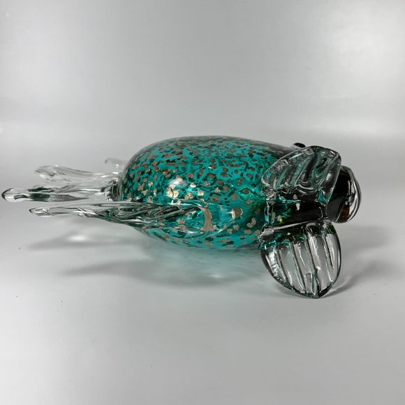 Kissing Fish Figurine Paperweight Art Glass Multicolor Decorative - Picture 7 of 12